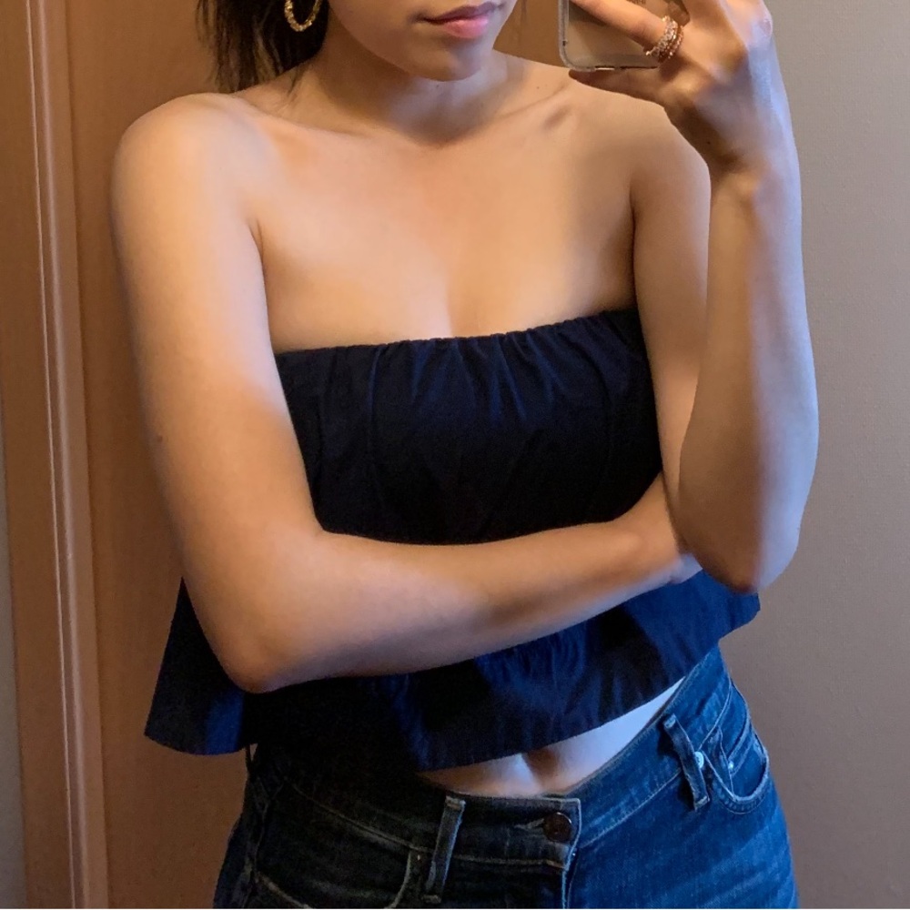 Navy Cropped Top | Aritzia, Wilfred